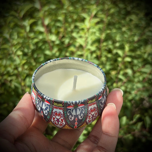 Evergreen Pine Soy Candle, 2.5 oz – Handmade Scented Candle, Travel Tin, Fresh Woodland Gift for Relaxation, Aromatherapy & Holiday Décor